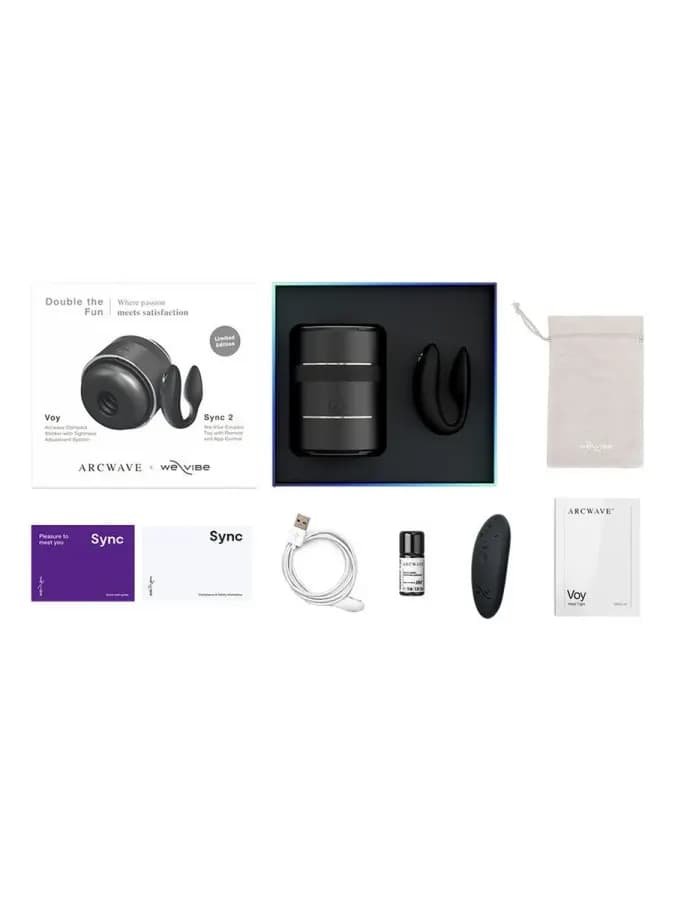 Double the Fun — мастурбатор Voy и вибратор We-Vibe Sync 2 — фото 6