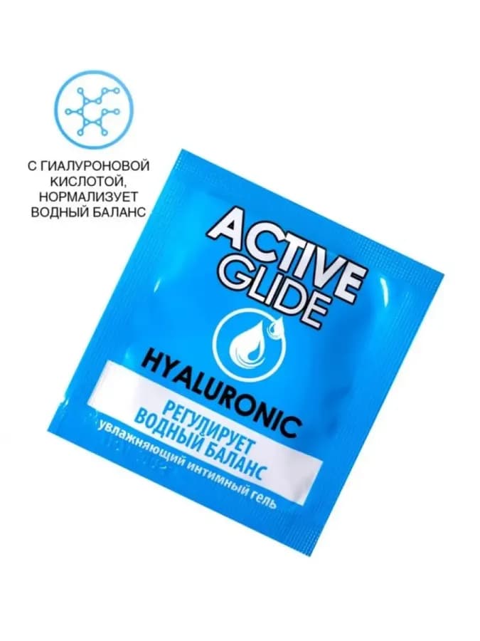 Увлажняющий интимный гель ACTIVE GLIDE HYALURONIC, 100 г — фото 2