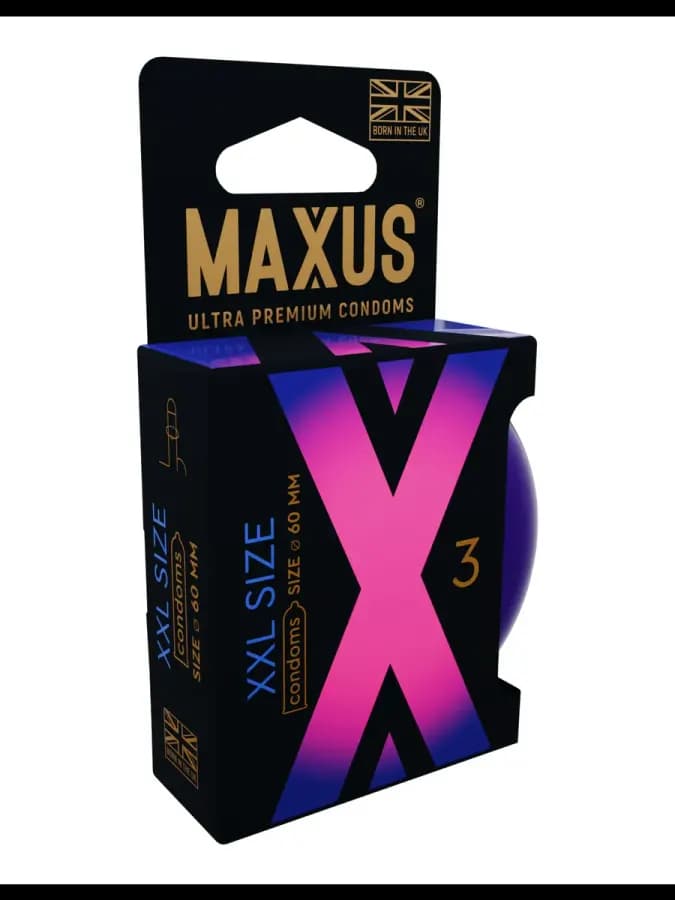 Презервативы MAXUS X-Edition XXL, гладкие, увеличенного размера, 3 шт — фото 3