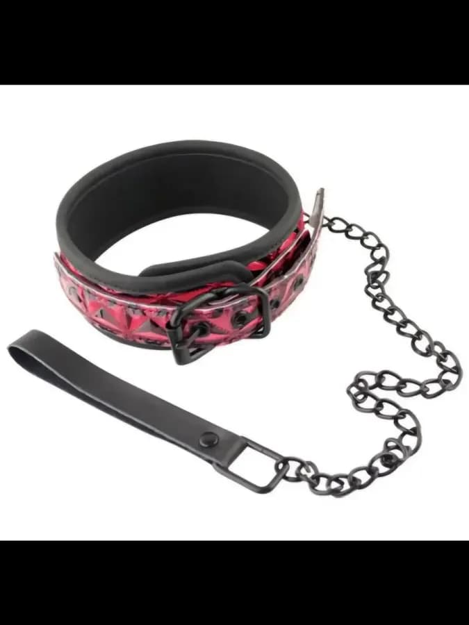 Ошейник БДСМ с поводком Luxury Fetish Collar With Leash — фото 2