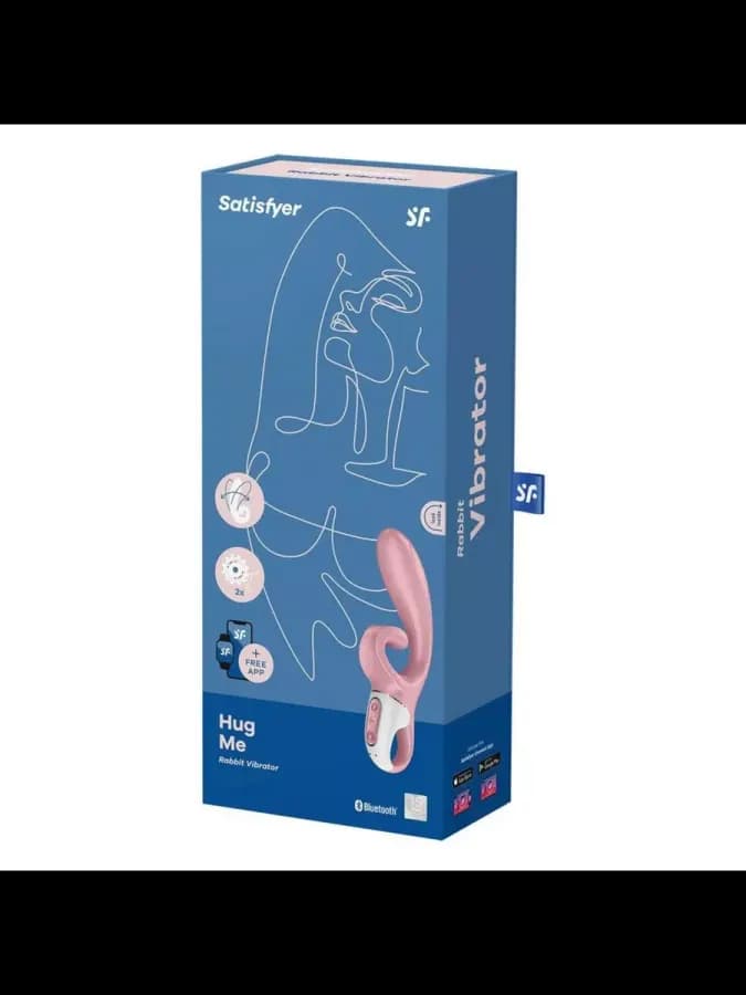 Вибратор-кролик Satisfyer Hug me, розовый — фото 4