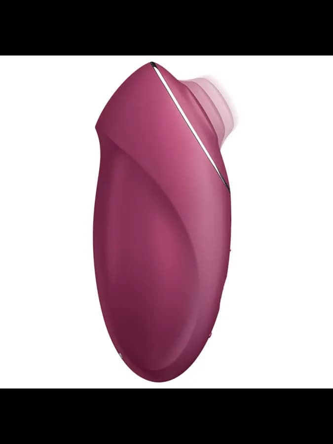 Клиторальный стимулятор с вибрацией Satisfyer Tap&Climax 1 бордовый — фото 2