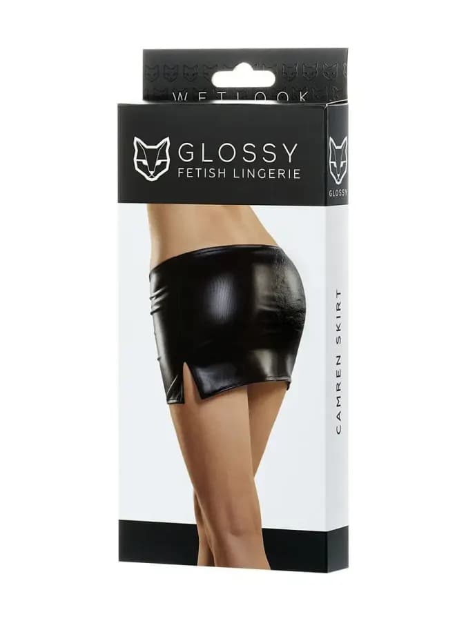 Мини-юбка Glossy CAMREN из материала Wetlook