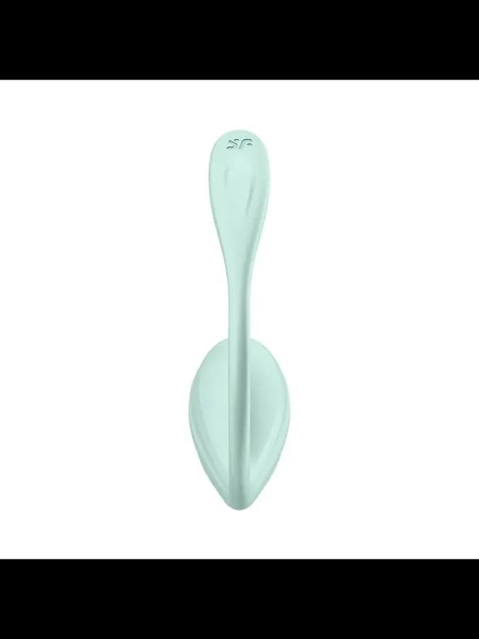 Виброяйцо Satisfyer Smooth Petal бирюзовый (Connect App) — фото 3