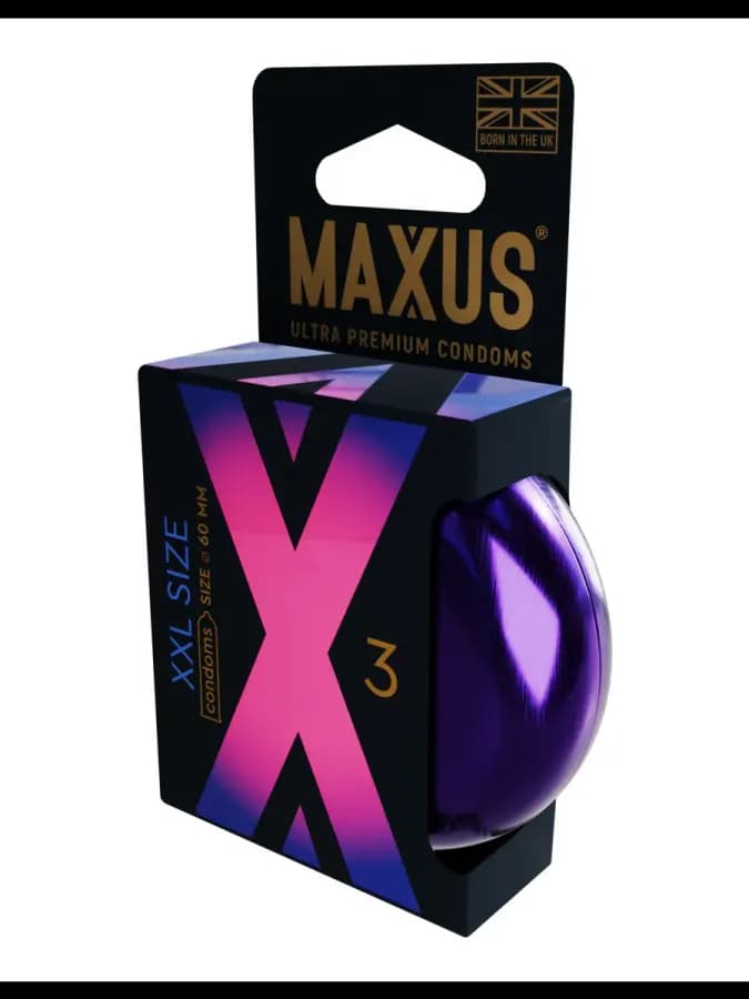 Презервативы MAXUS X-Edition XXL, гладкие, увеличенного размера, 3 шт — фото 2
