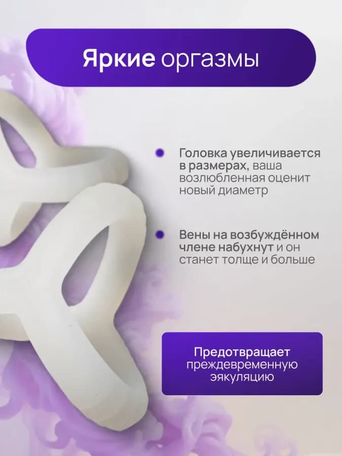 Эрекционное кольцо насадка на член для мужчин, секс — фото 2