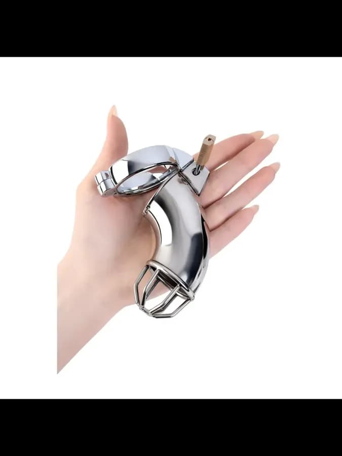 Пояс верности мужской Metal TOYFA с открытой головкой — фото 3