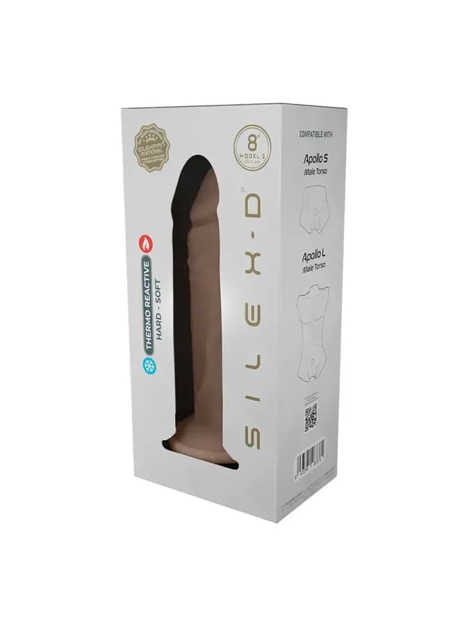 Фаллоимитатор SilexD Model 2 Apollo (20,3×4,3 см) бежевый — фото 2