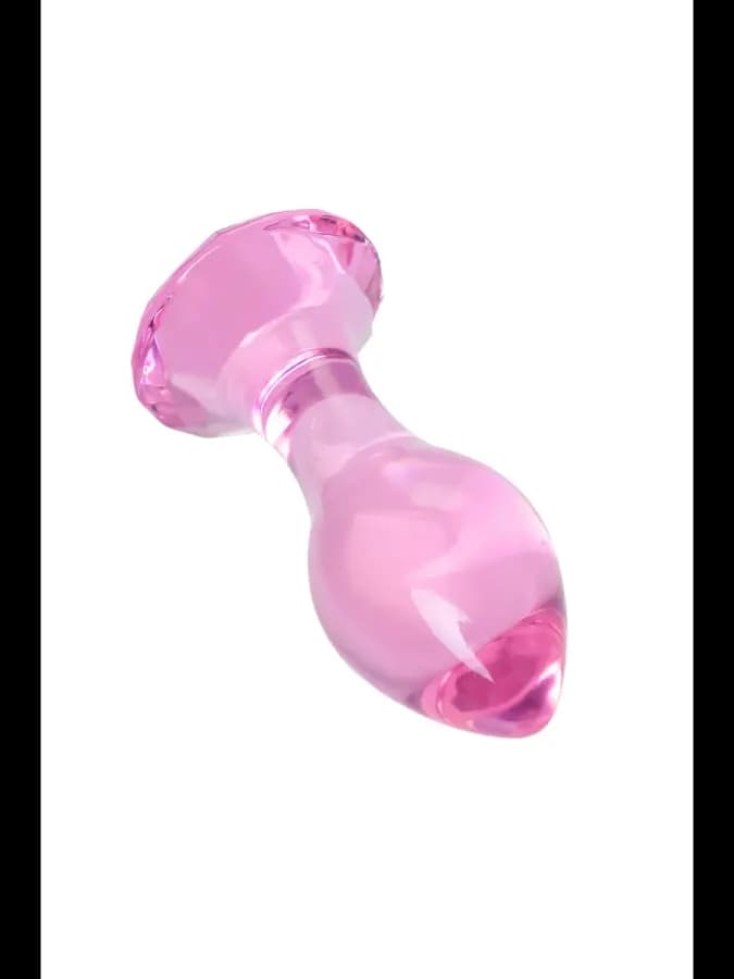 Анальная втулка Sexus Glass розовая 8,5 см — фото 2