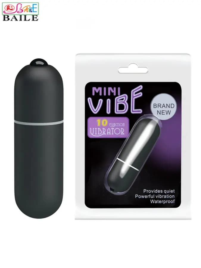 Baile Черная компактная вибропуля Mini Vibe (6.2 см х 1.8 см