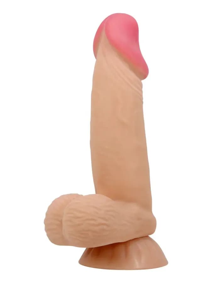 Фаллоимитатор с эффектом скользящей кожи, 19.4×4.2 см