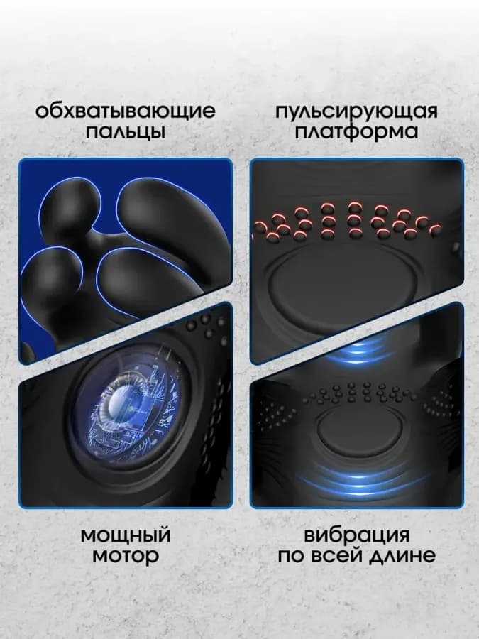 Мужской мастурбатор 3 в 1 обхват, вибрация, пульсация