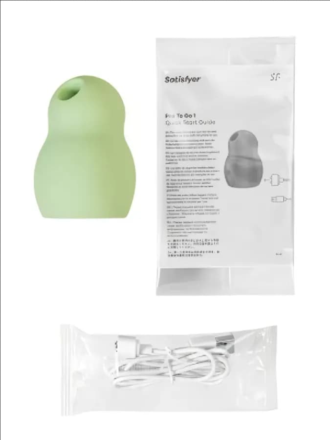 Воздушный клиторальный стимулятор с вибрацией Satisfyer Pro To Go 3, черный — фото 4