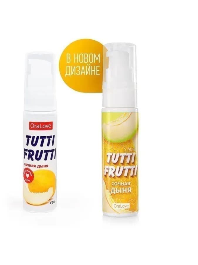Гель-смазка Tutti-frutti со вкусом сочной дыни — фото 2