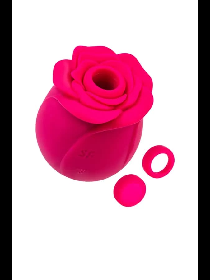 Cтимулятор клитора Classic Blossom, бордовый, 6,6 см