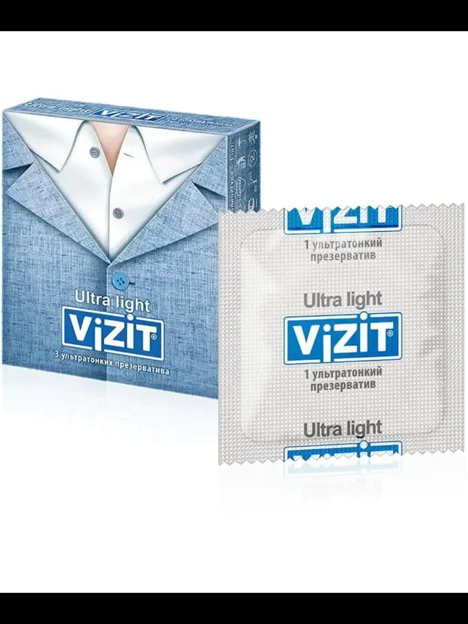 Презерватив vizit ultra light ультратонкие n3 10 шт — фото 2