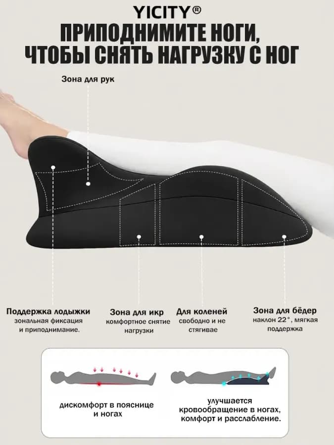 Многофункциональная анатомическая подушка для комфортного — фото 3