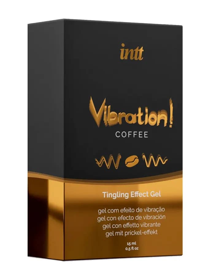 Возбуждающий гель с эффектом вибрации Vibration! Coffee от INTT 15 мл