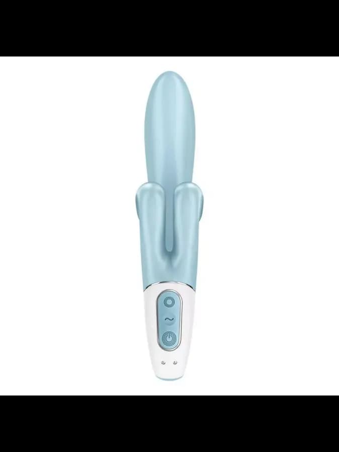 Вибратор-кролик Satisfyer Touch me, голубой — фото 3
