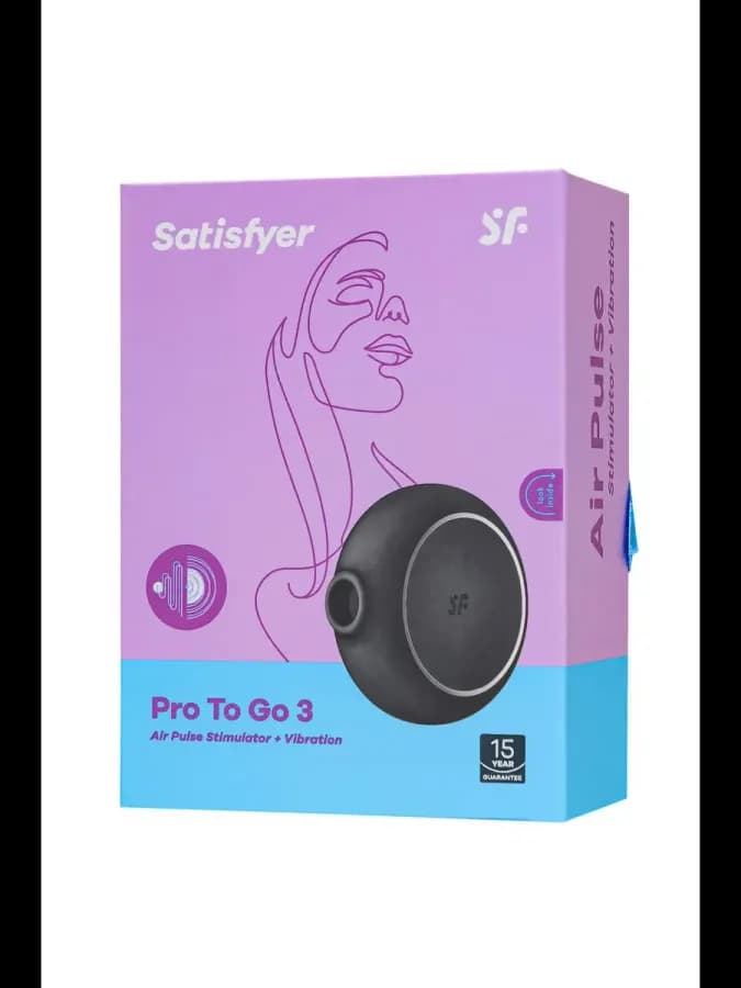 Вакуумно-волновой стимулятор с вибрацией Satisfyer Pro To Go 1, красный — фото 3