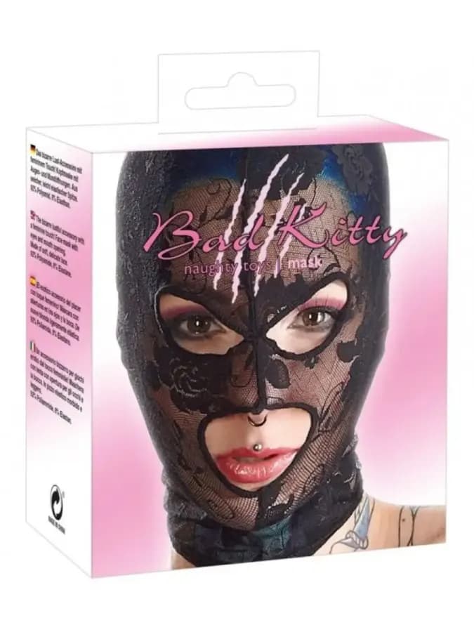 Кружевная маска-шлем Mask Lace by Bad Kitty