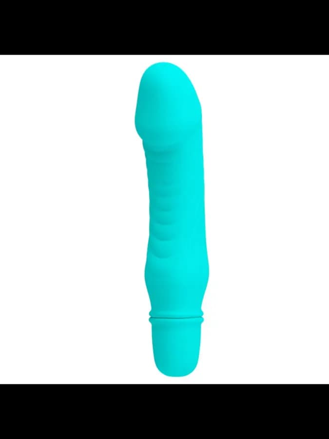 Мини вибратор "Stev", бирюзовый, 13,5 x 2,9 см