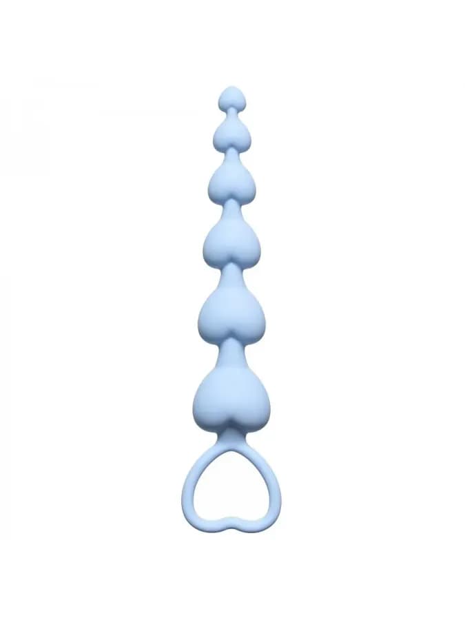 Анальная цепочка Heart's Beads Blue 4101-02Lola