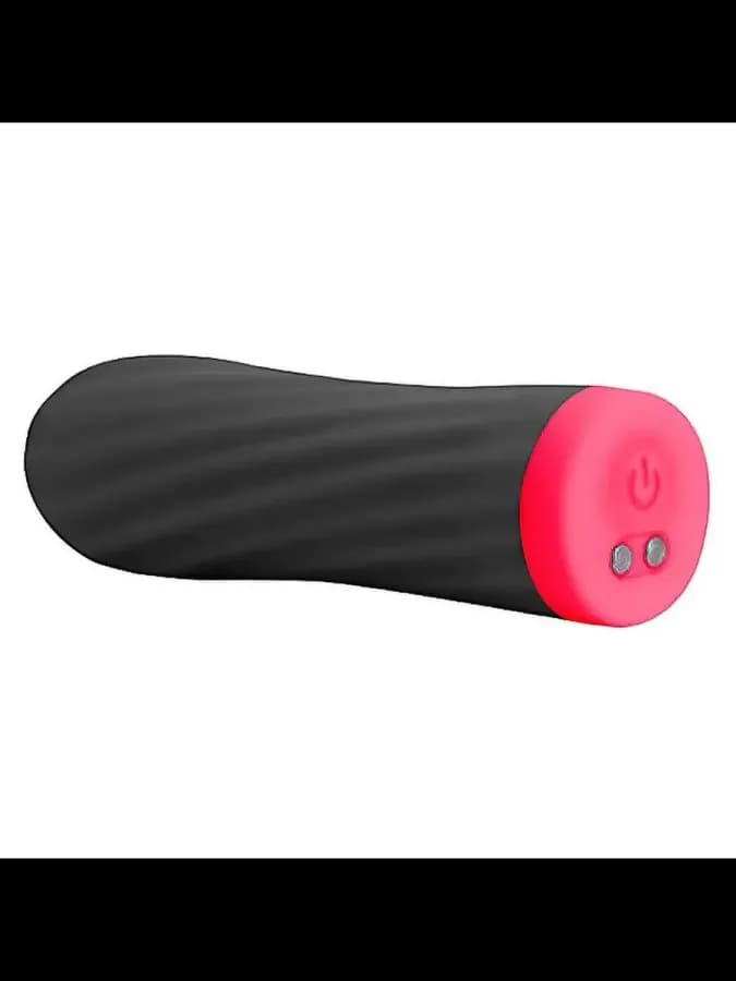 Вибропуля S Pleasures Twist&Shout черная, S, силикон, 8,5 см