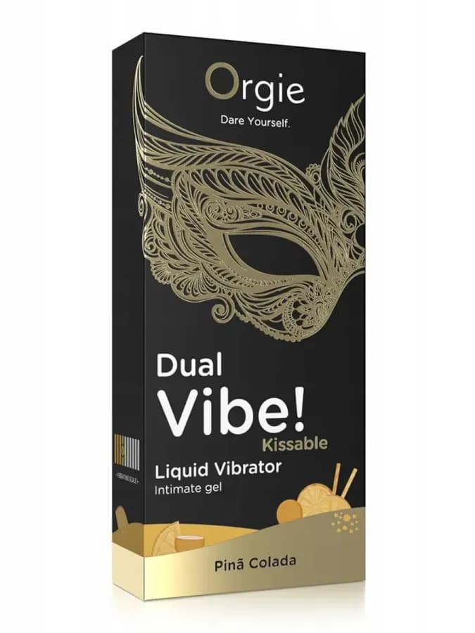 Съедобный жидкий вибратор Dual Vibe! Kissable Pina Colada — фото 3