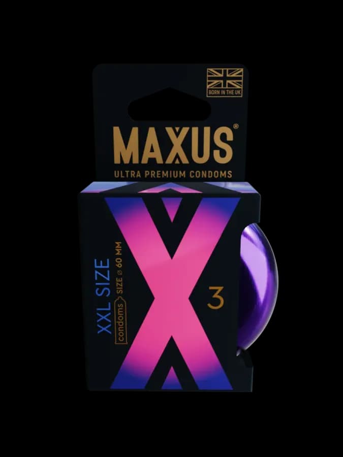 Презервативы MAXUS X-Edition XXL, гладкие, увеличенного размера, 3 шт