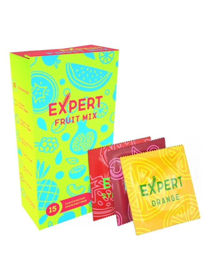 Презервативы EXPERT Fruit Mix, фруктовые ароматизированные, 15 шт — фото 2