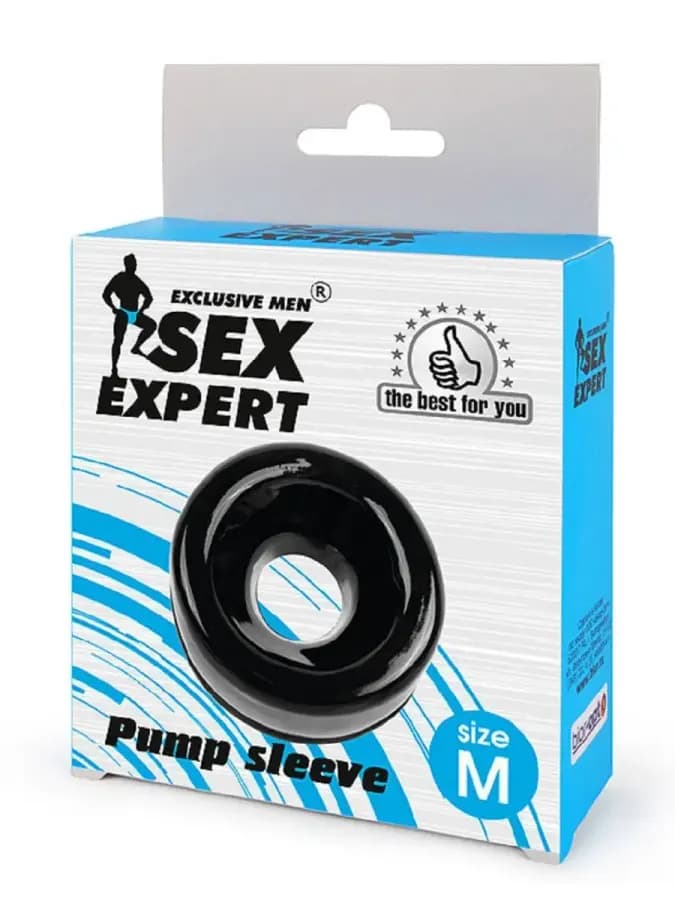 Насадка на помпу Sex Expert черная M — фото 3