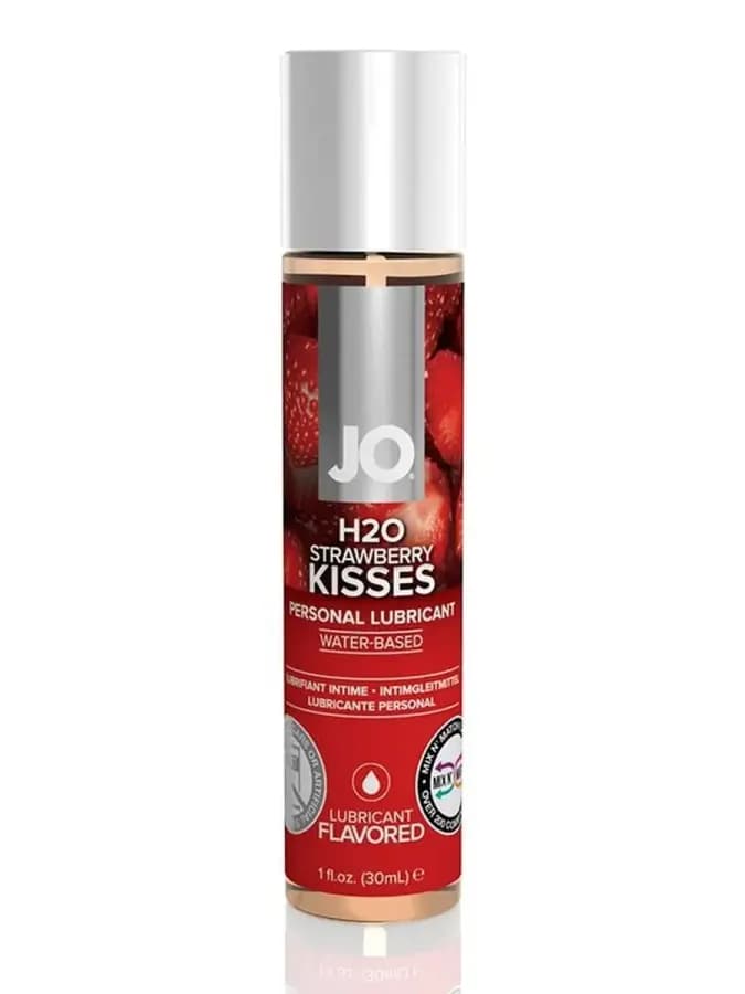 Лубрикант аромат клубники JO Flavored Strawberry Kiss