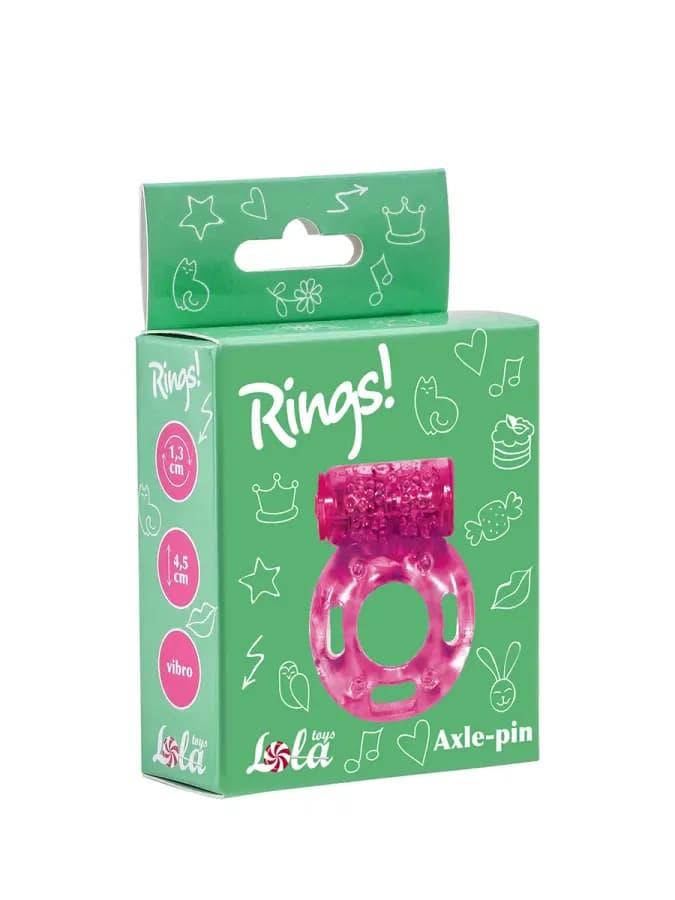 Эрекционное виброкольцо LolaGames Rings, розовое — фото 3
