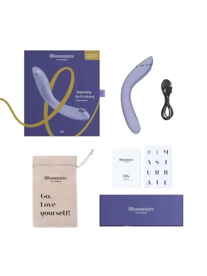 Стимулятор G-точки Womanizer OG c технологией Pleasure Air и вибрацией темно-серый — фото 3