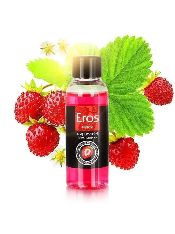 Массажное масло Eros Exotic Земляника интимный гель