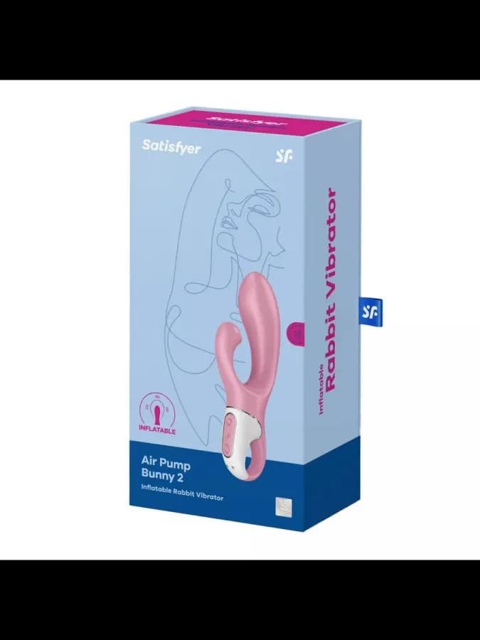 Вибратор-кролик с функцией расширения Satisfyer Air Pump Bunny 3, розовый — фото 2