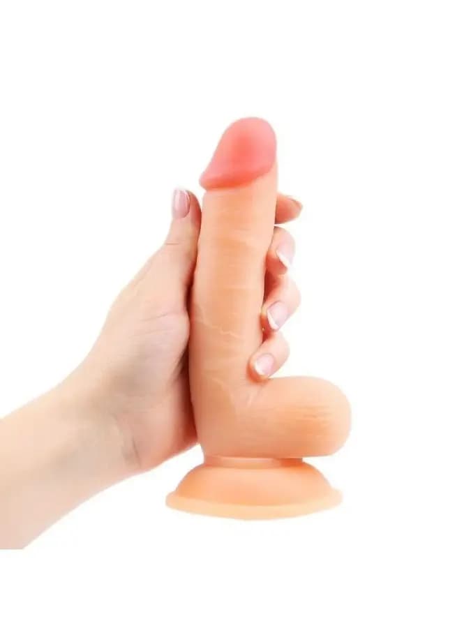 Телесный реалистичный фаллоимитатор Erowoman - 18 см — фото 5