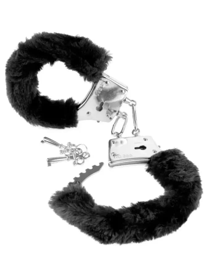 Металлические наручники с мехом Beginner's Furry Cuffs