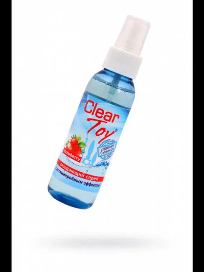 Очищающий спрей Clear Toy Клубника с антимикробным эффектом — фото 2
