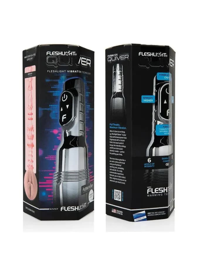 Мастурбатор Fleshlight Quiver c вибрацией и подогревом (вагина) — фото 4