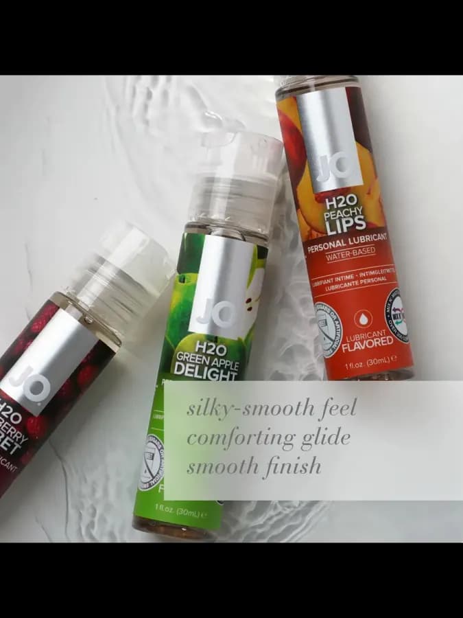 Вкусовой лубрикант "Зеленое яблоко " JO Flavored Green Apple H2O, 30 мл — фото 2