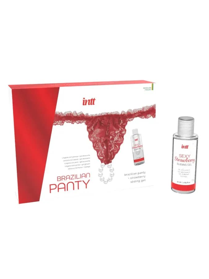 Набор Brazilian Panty Sliding Gel Strawberry