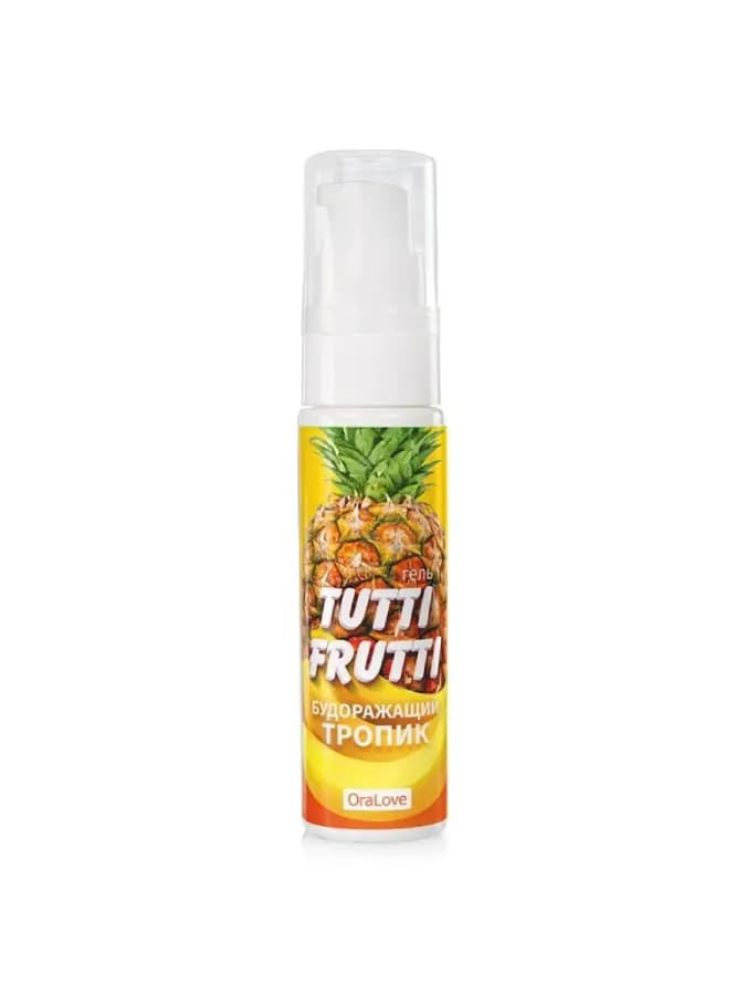 Гель-смазка Tutti-frutti со вкусом тропических фруктов — фото 4