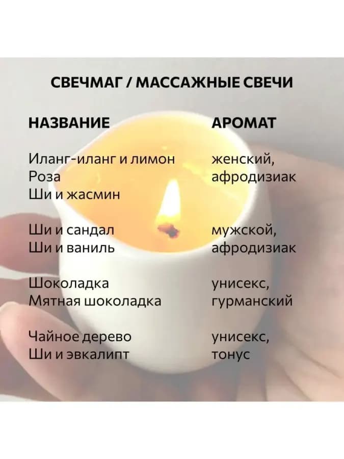 Свеча массажная "Мятная шоколадка" — фото 2