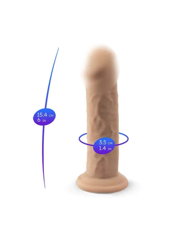 Фаллоимитатор Silexd Real Skin Model 2, телесный — фото 2