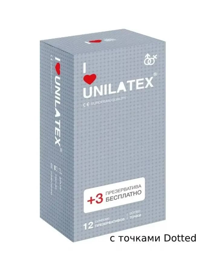 Презервативы точечные Unilatex Dotted