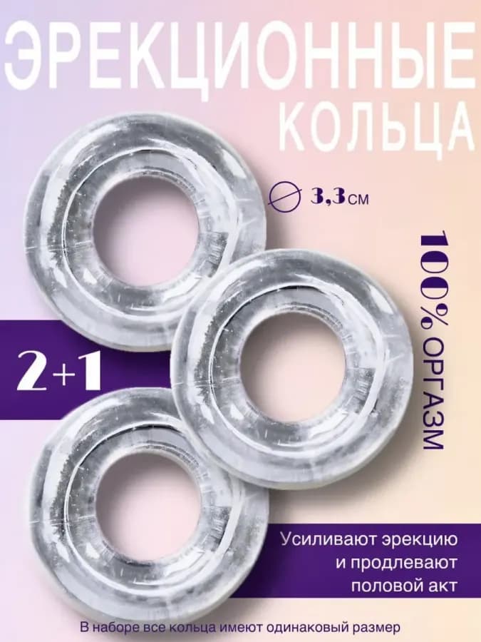 Эрекционное кольцо 2+1