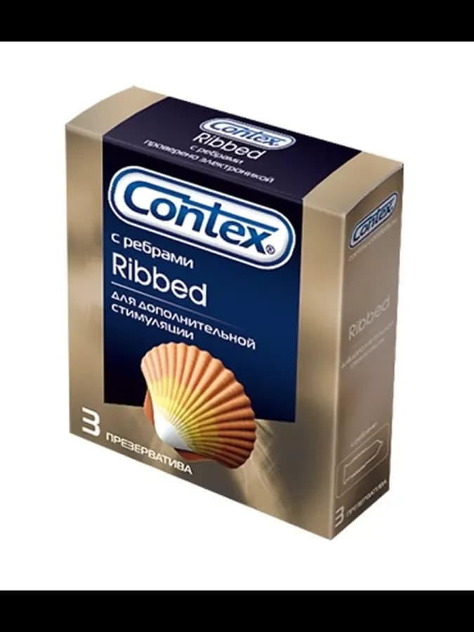 Презерватив contex №3 (ribbed) ребристые