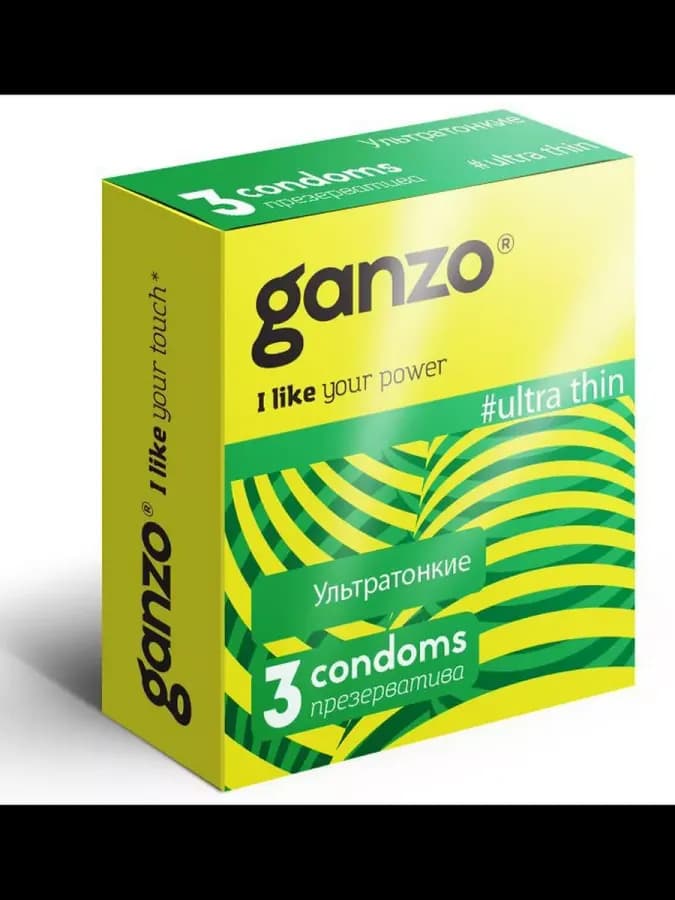 Презерватив Ganzo ультра тонкие 3шт